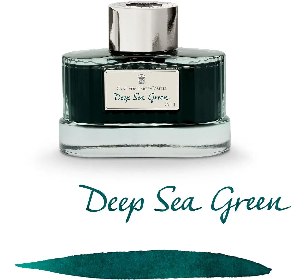 Graf Von Faber Castell Bottled Ink 75ml - Deep Sea Green
