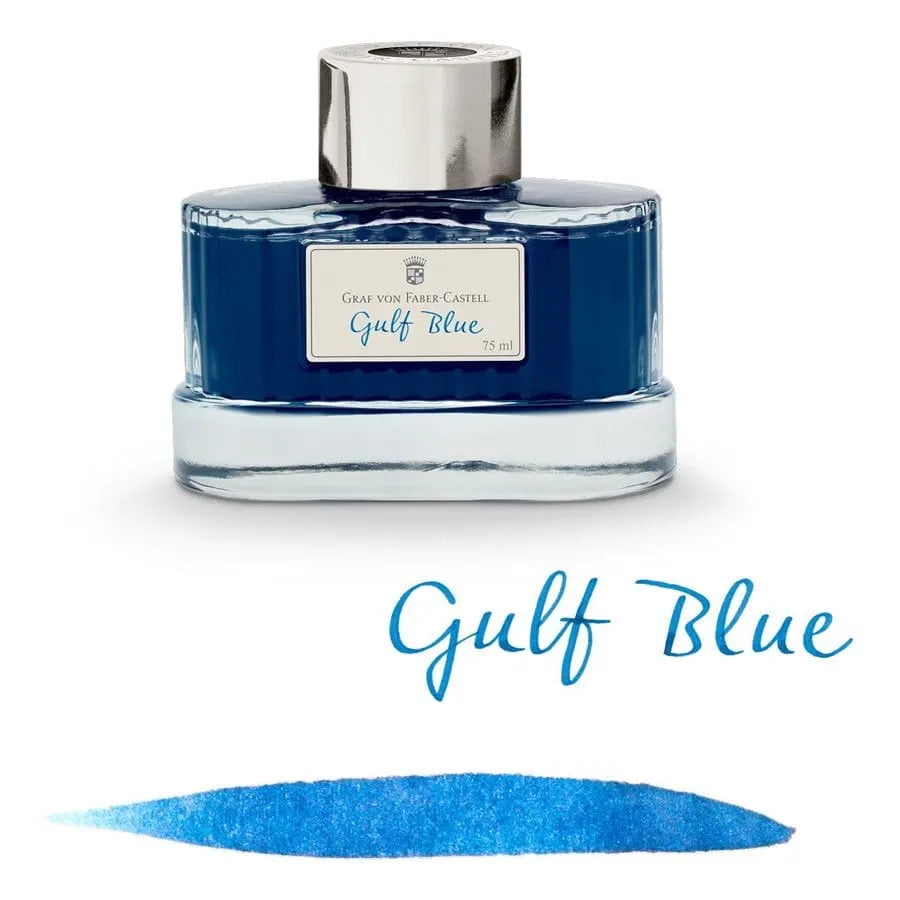 Graf Von Faber Castell Bottled Ink 75ml - Gulf Blue