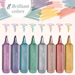 Faber-Castell Metallic Highlighters - Box of 8