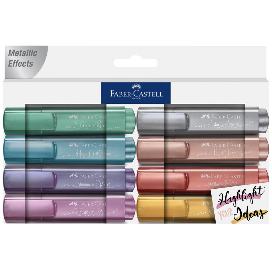 Faber-Castell Metallic Highlighters - Box of 8