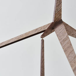 Handmade Kinetic Wood Art Decor | Place To Be | size S: Walnut