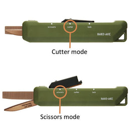 Kokuyo HAKOAKE 2 Way Portable Scissors - Khaki