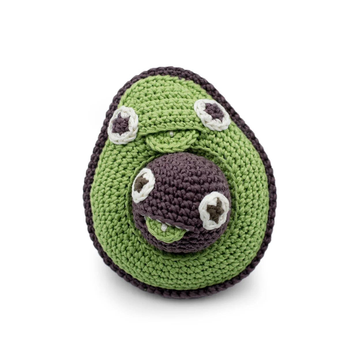 MyuM Amelia Avocado Rattle And Her Baby Kernel
