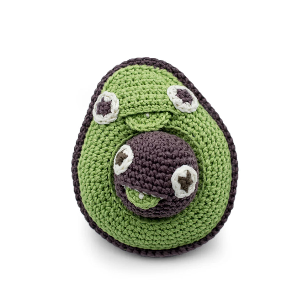 MyuM Amelia Avocado Rattle And Her Baby Kernel