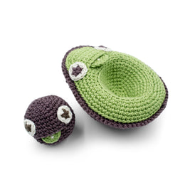 MyuM Amelia Avocado Rattle And Her Baby Kernel