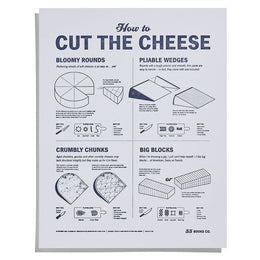 33Books How to Cut the Cheese Letterpress Print