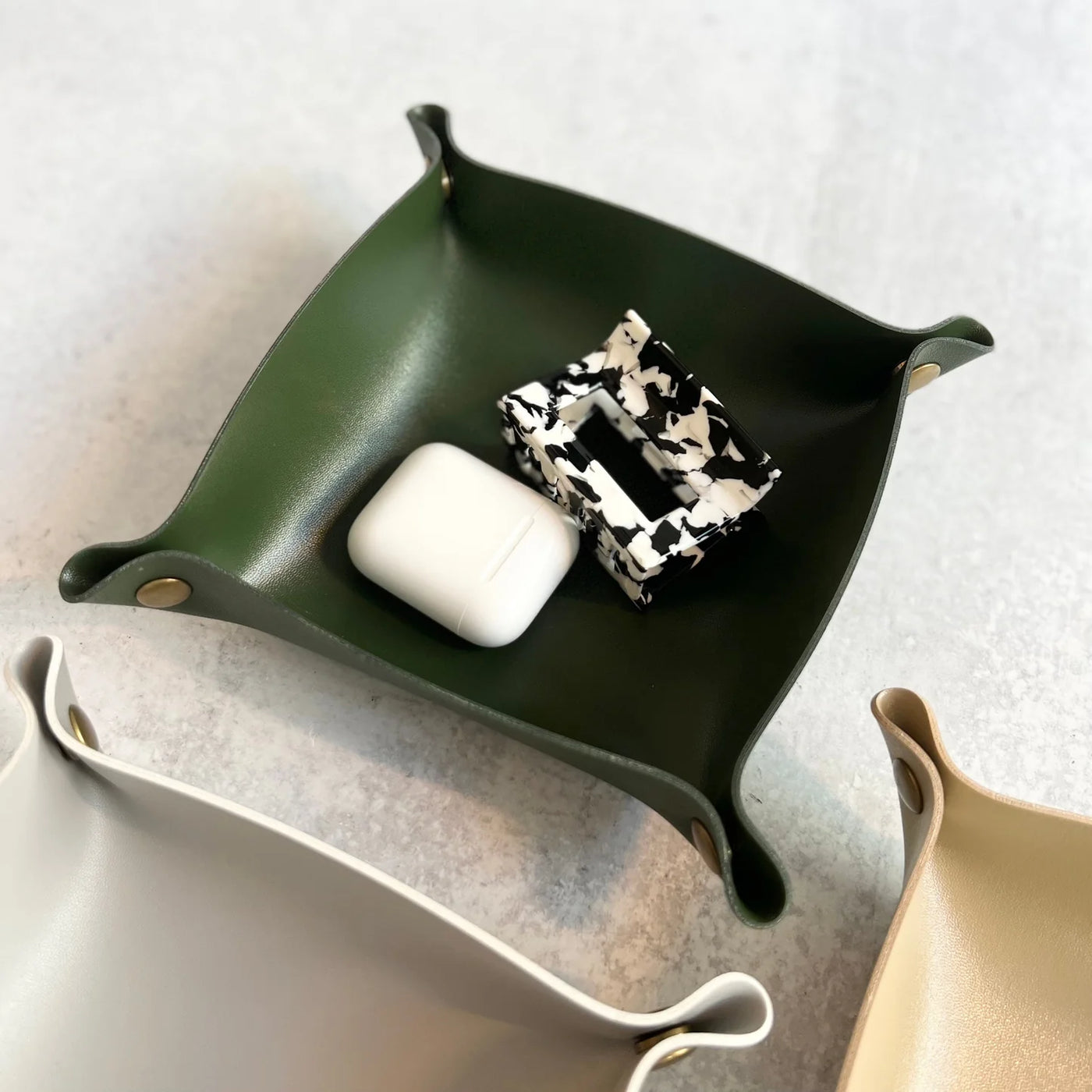 Zora Botanica Catch All Tray - Forest Green