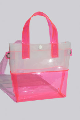 Kate Corn Pink & White Handle Bag