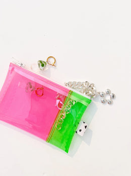 Kate Corn Green & Pink Jelly Wallet