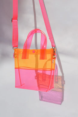 Kate Corn Pink & Orange Handle Bag
