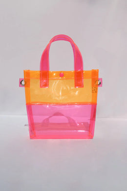 Kate Corn Pink & Orange Handle Bag