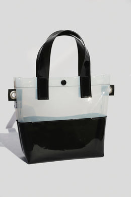 Kate Corn Black & White Handle Bag