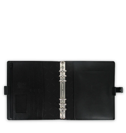 Filofax Finsbury A5 Leather Organizer - Black