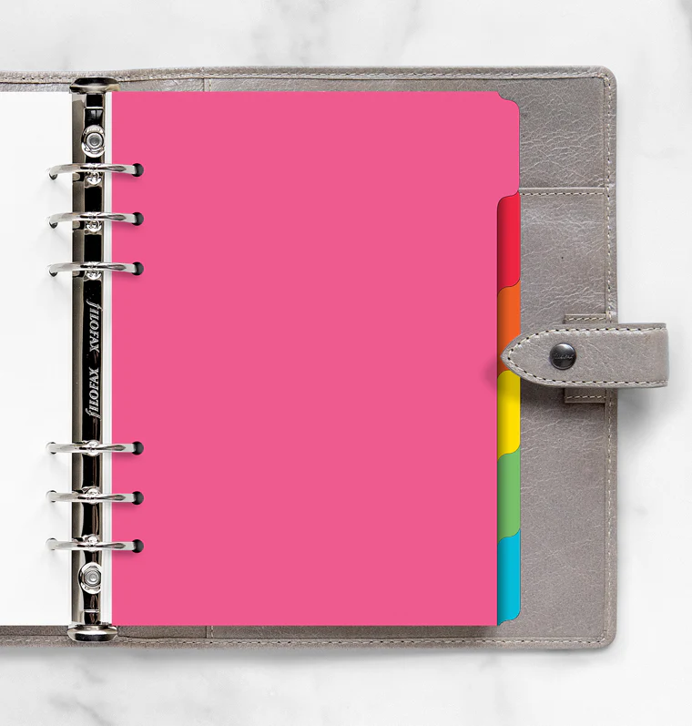 Filofax A5 Bright Six Tabs Dividers