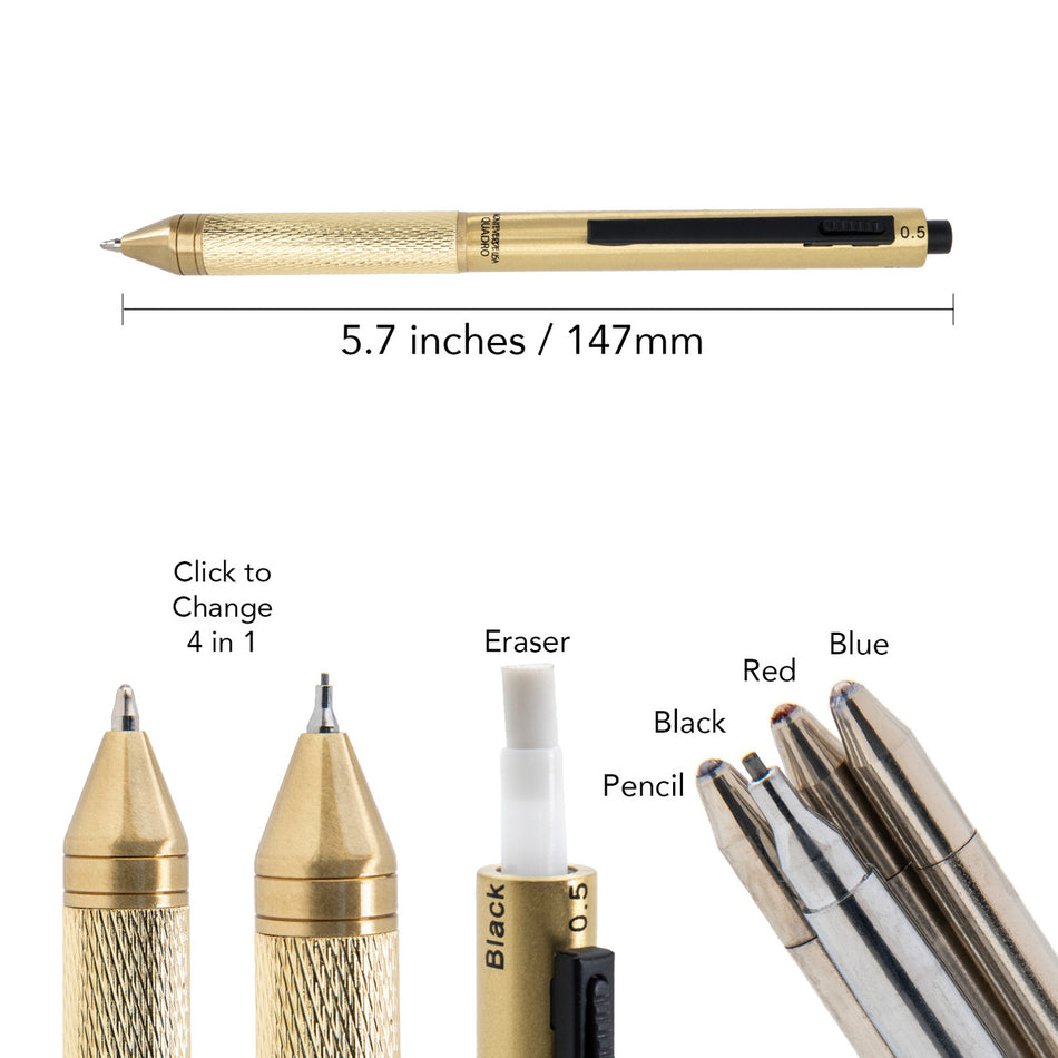 Monteverde Quadro 4-in-1 Multifunction Pen