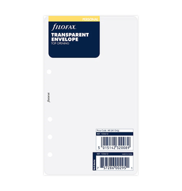 Filofax Personal Transparent Envelope Top Opening