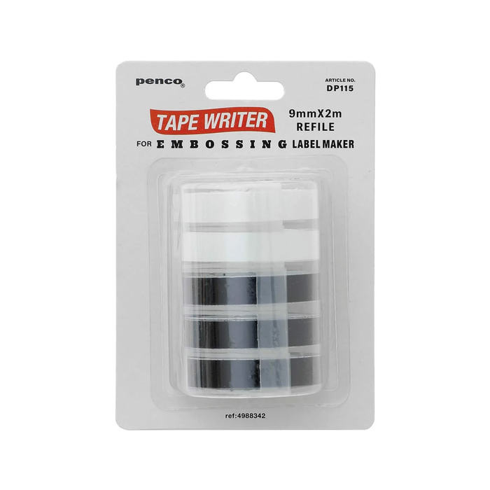 Penco Tape Writer Refill - Black/Clear