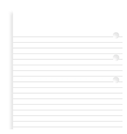Filofax Personal White Ruled Notepaper Value Pack