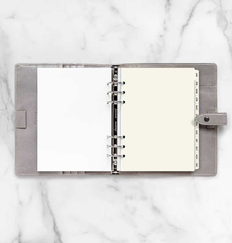 Filofax A5 Cotton Cream January-December Dividers