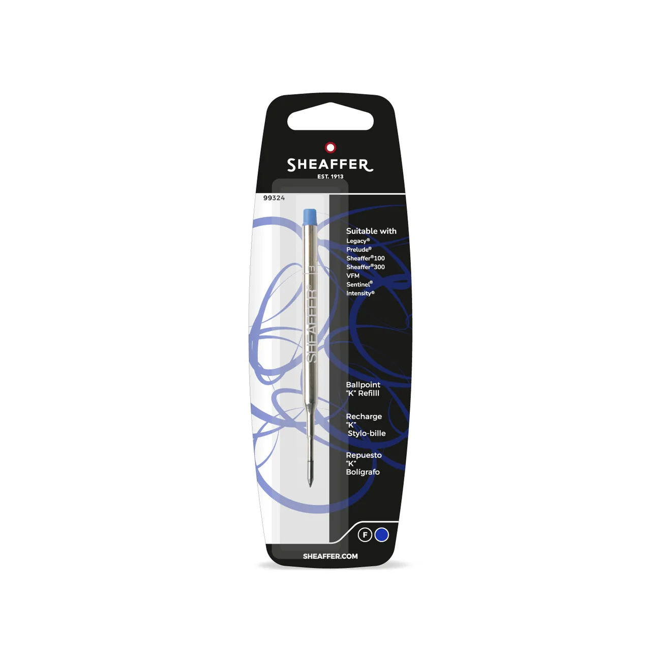 Sheaffer Ballpoint Refill "K" Style - Blue Fine