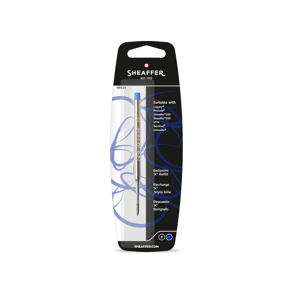 Sheaffer Ballpoint Refill "K" Style - Blue Fine