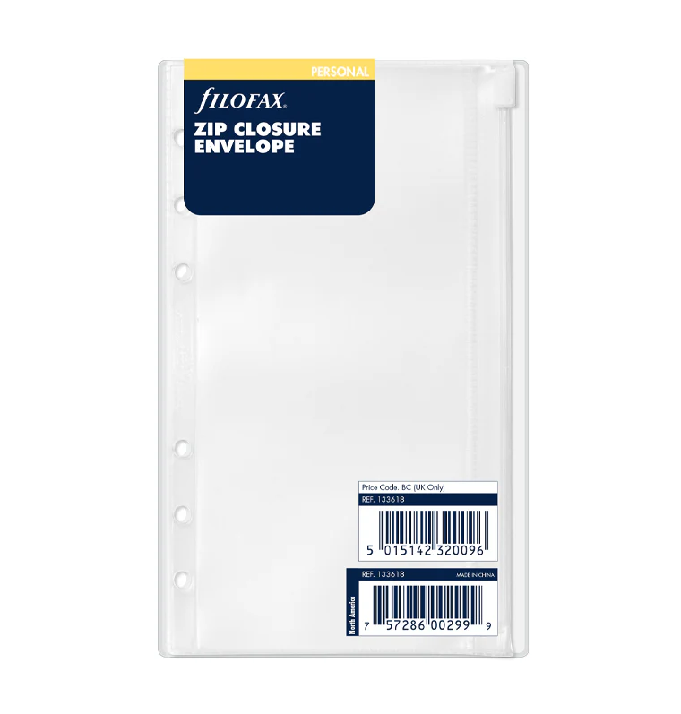 Filofax Personal Zip Closure Envelope