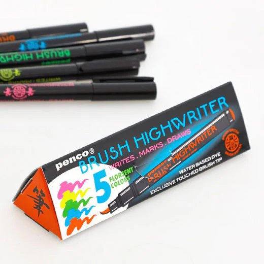 Penco Highlighter Brush Pen Set