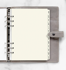 Filofax Cotton Cream A-Z Dividers - A5