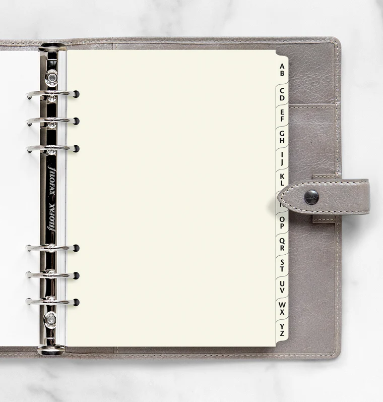 Filofax Cotton Cream A-Z Dividers - A5