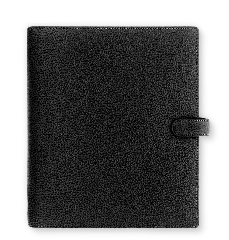 Filofax Finsbury A5 Leather Organizer - Black