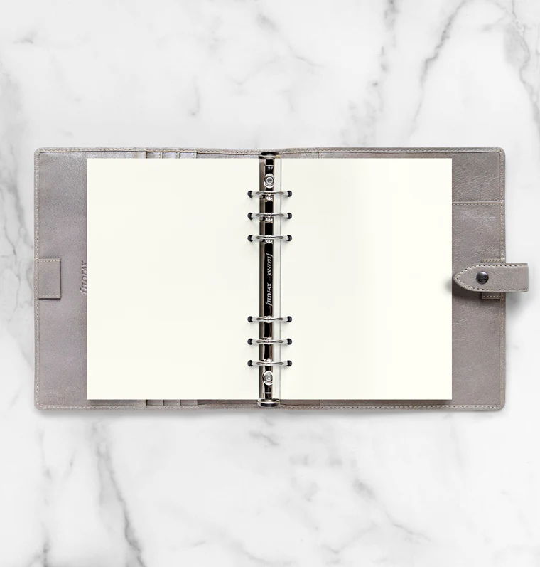 Filofax A5 White Plain Notepaper Refill