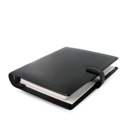 Filofax Finsbury A5 Leather Organizer - Black