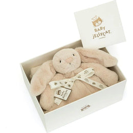 Jellycat Bashful Luxe Bunny Plush Baby Blankie - Beige