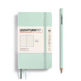 LEUCHTTURM1917 Softcover Notebook Pocket (A6), Softcover, 123 p., dotted - Mint Green