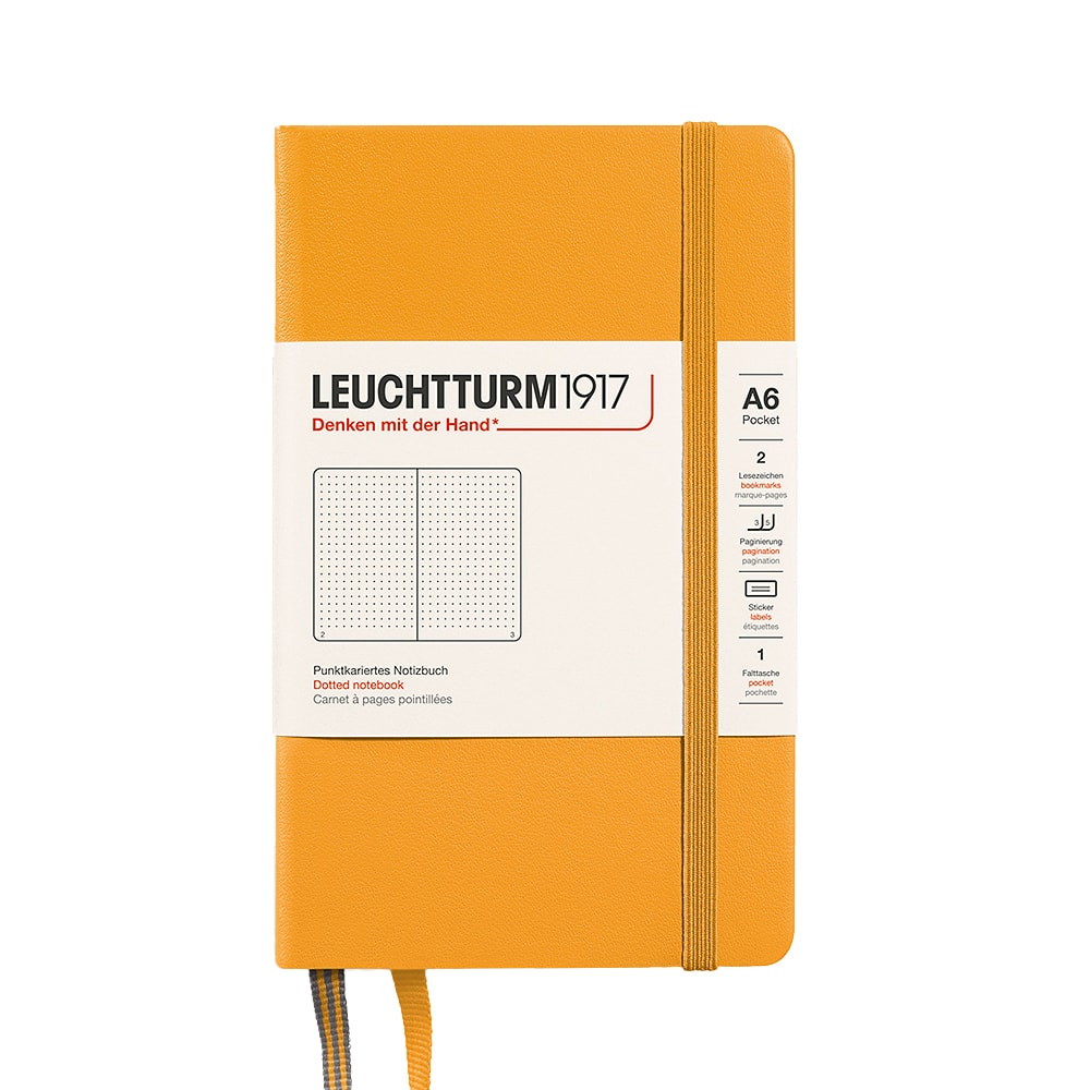 LEUCHTTURM1917 Notebook Hardcover Pocket (A6), 187 pages, Dotted - Rising Sun