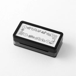 Midori Paintable Stamp Pre-Inked Half Size - Flower