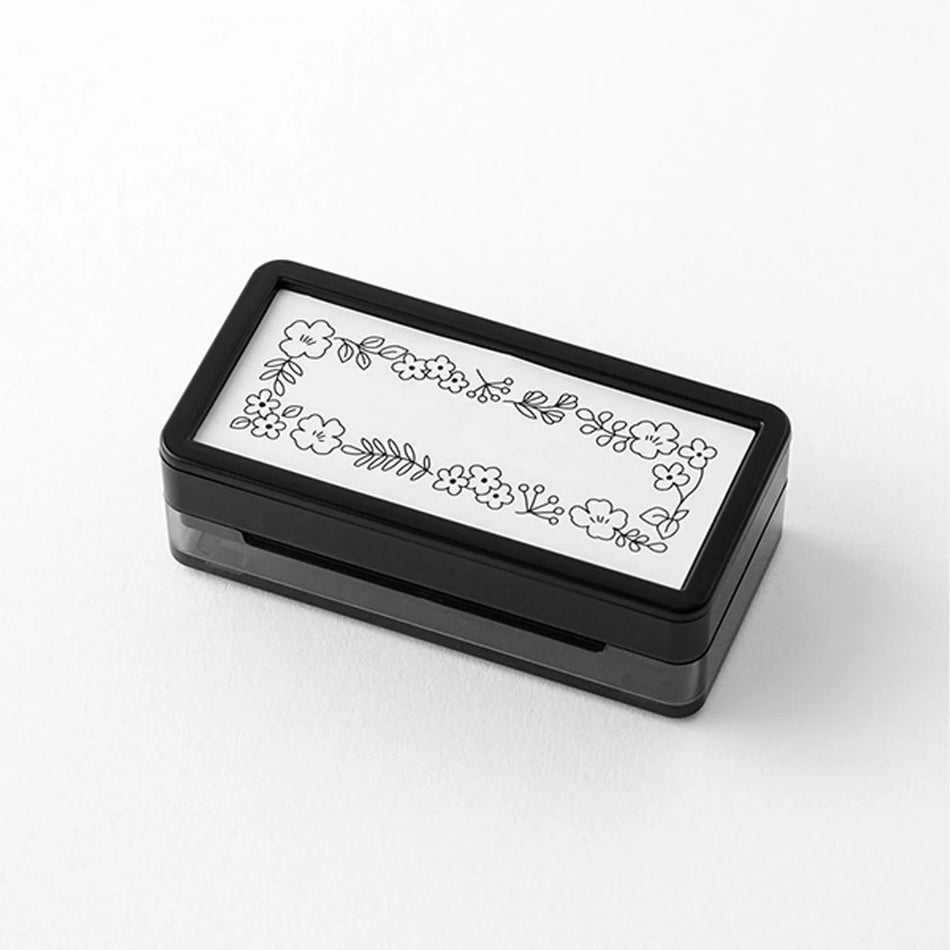 Midori Paintable Stamp Pre-Inked Half Size - Flower
