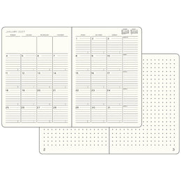 LEUCHTTURM1917 2027 B5 Softcover Monthly Planner w/ Notebook - Dusty Rose