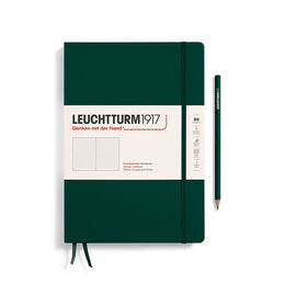 LEUCHTTURM1917 Notebook Hardcover Composition (B5), Dotted, 219 pages - Forest Green