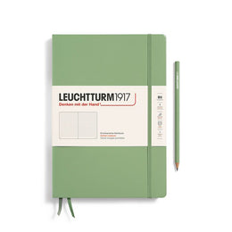 LEUCHTTURM1917 Notebook Hardcover composition (B5), 219 Numbered pages, Dotted - Sage Green