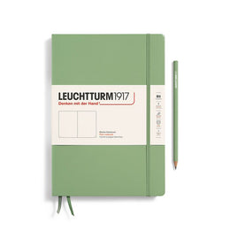 LEUCHTTURM1917 Notebook Hardcover composition (B5), 219 Numbered pages, Plain - Sage Green