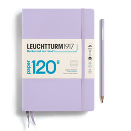 LEUCHTTURM1917 Notebook HC Medium (A5), 120g Edition, Ruled, 203 pages - Lilac Purple