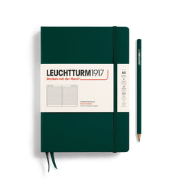 LEUCHTTURM1917 Notebook Hardcover Medium (A5), 251 pages, Ruled - Forest Green