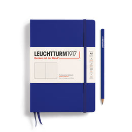 LEUCHTTURM1917 HC Notebook, Medium (A5), 251 p., Dotted - Ink Blue