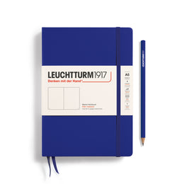 LEUCHTTURM1917 HC Notebook, Medium (A5), 251 p., Plain - Ink Blue