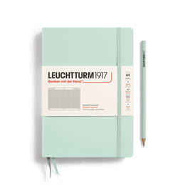 LEUCHTTURM1917 HC Notebook, Medium (A5), 251 p., Squared - Mint Green