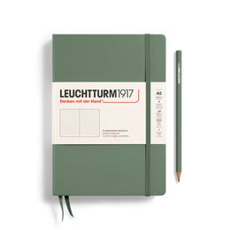 LEUCHTTURM1917 HC Notebook, Medium (A5), 251 p., Dotted - Olive Green
