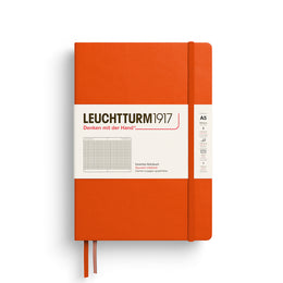 LEUCHTTURM1917 Notebook HC Medium (A5), 251 p, Squared - Pumpkin