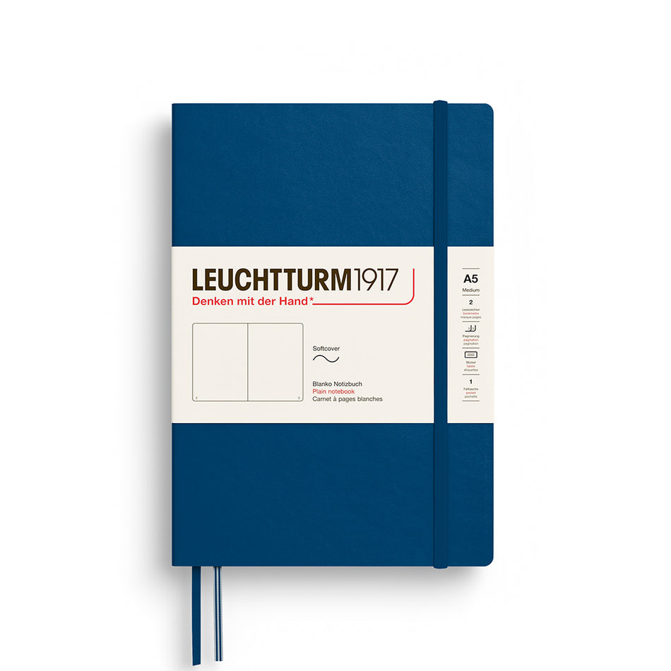 LEUCHTTURM1917 Notebook SC Medium (A5), 123 p, Plain - Indigo