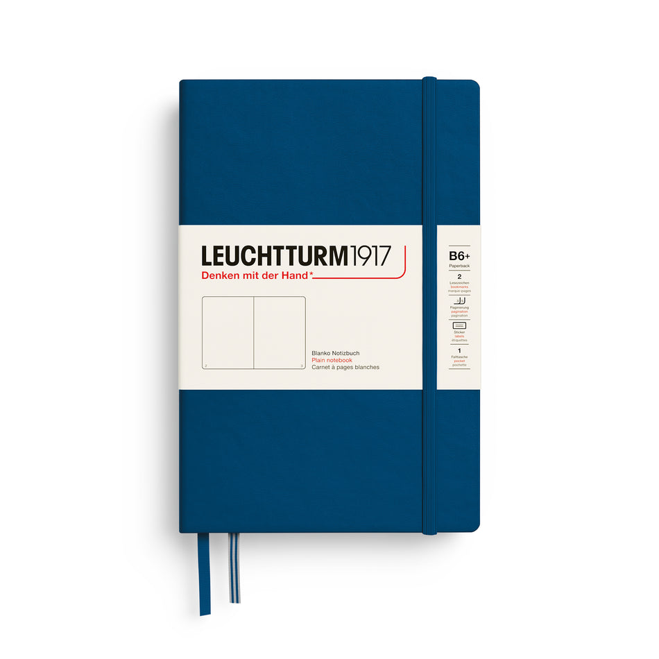 LEUCHTTURM1917 Notebook HC Paperback (B6+), 219 pages, Plain - Indigo